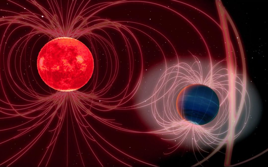 Pianeta extrasolare con scudo magnetico