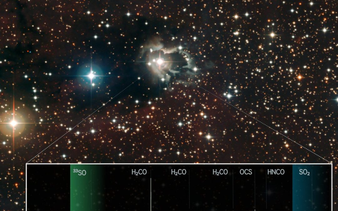 Ossidi di zolfo attorno a una supergigante B[e]